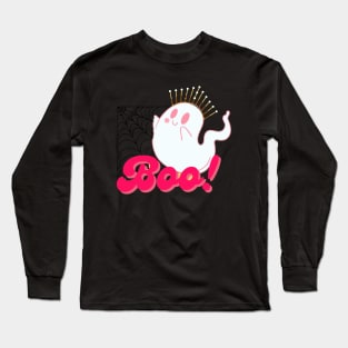 Boo! Halloween desing Long Sleeve T-Shirt